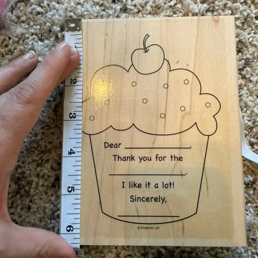 Stampin Up Simple Birthday Thanks wooden